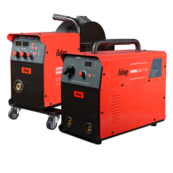 FUBAG Сварочный полуавтомат инвертор INMIG 400T DG + Подающий механизм DRIVE INMIG DG + Шланг пакет 5м  + Горелка FB 400 3m